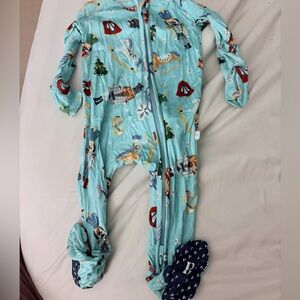 Posh Peanut Holiday Print Footie